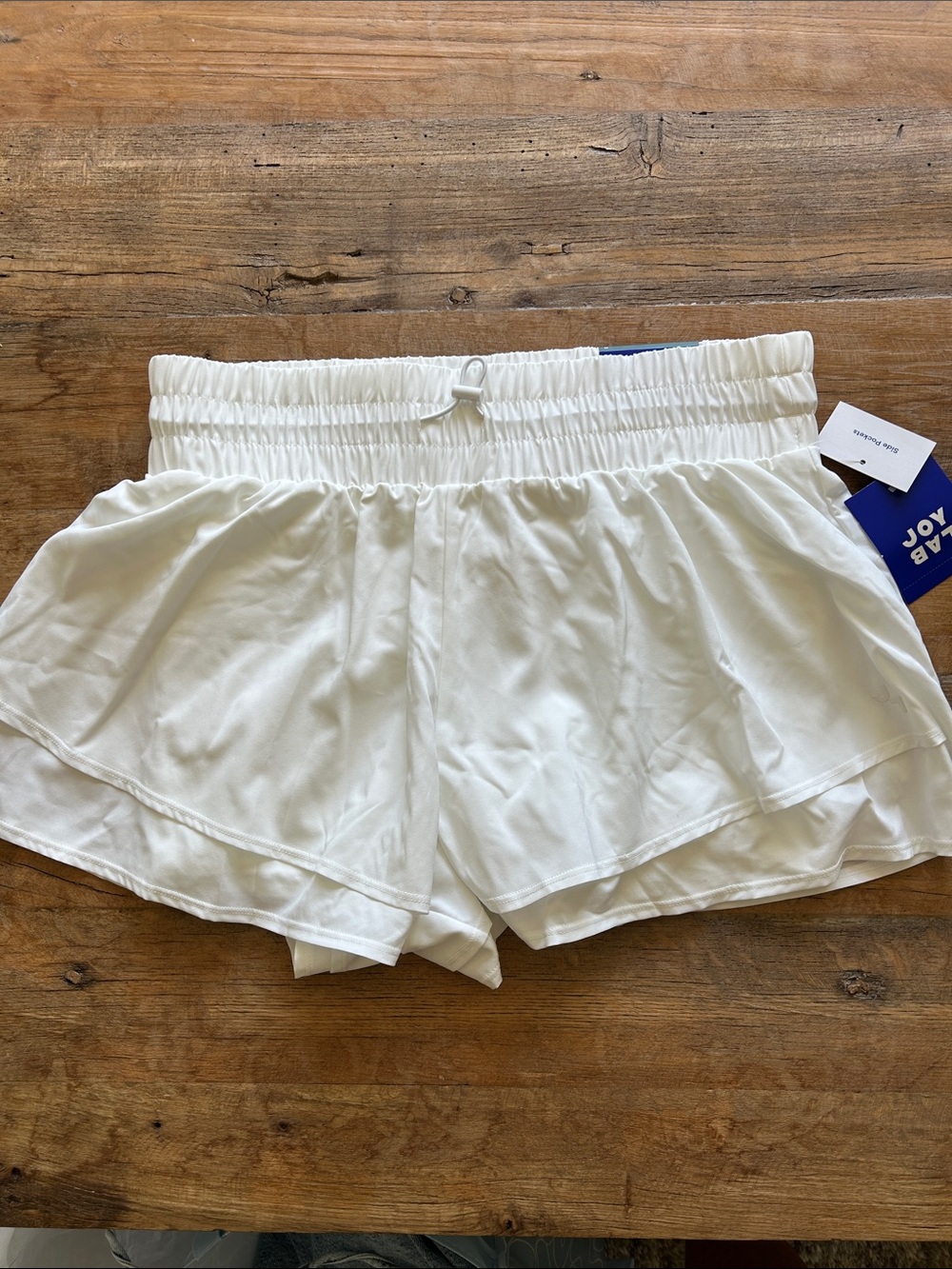 JoyLab White Ruffle Shorts